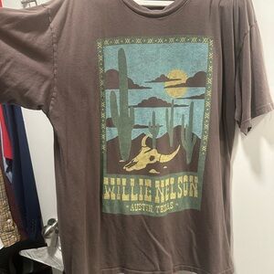 Free People Brown Desert Graphic Tee